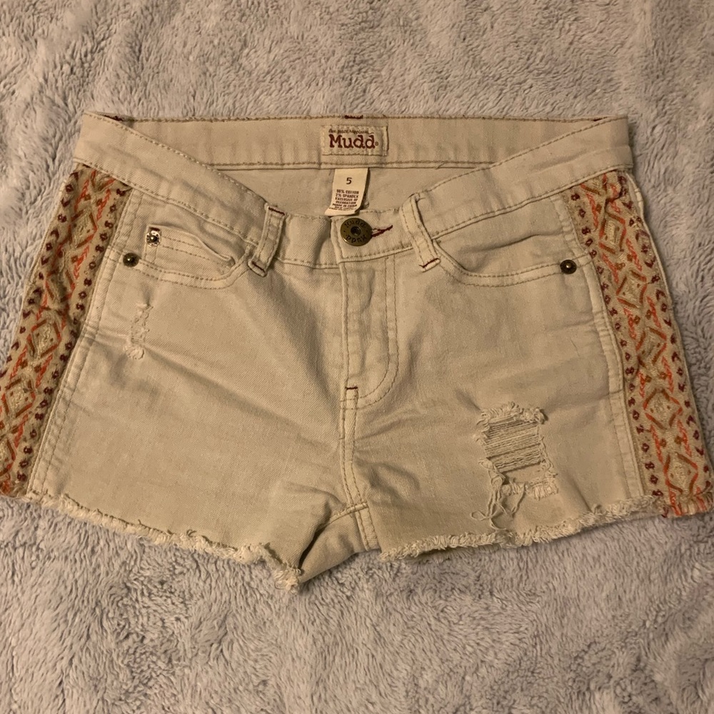 Khaki Aztec Pattern Shorts
